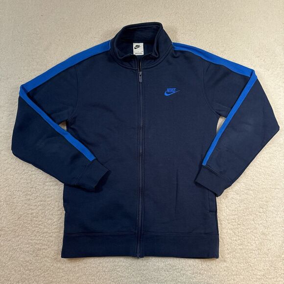 Nike Sportswear Club Jacket Men's Size Small Dark Blue Soccer Full-Zip From 2021 - Picture 1 of 9